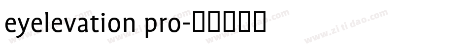 eyelevation pro字体转换